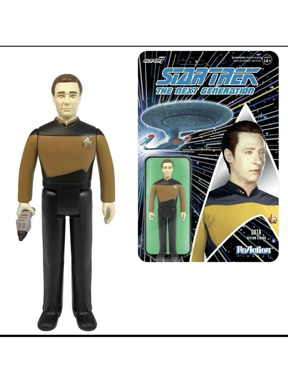 Super7 Star Trek Data The Next Generation 3.75" Action Figure